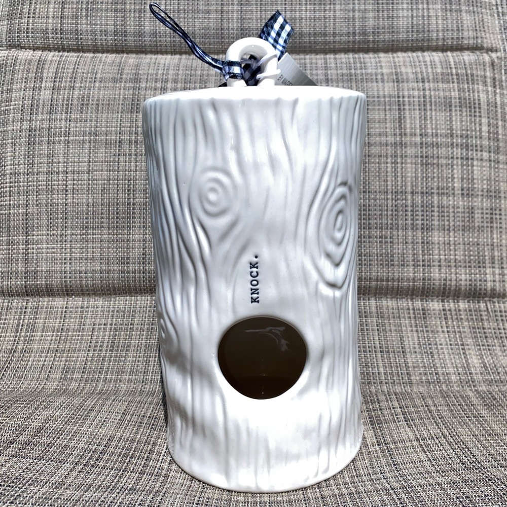 Rae dunn woodgrain knock birdhouse